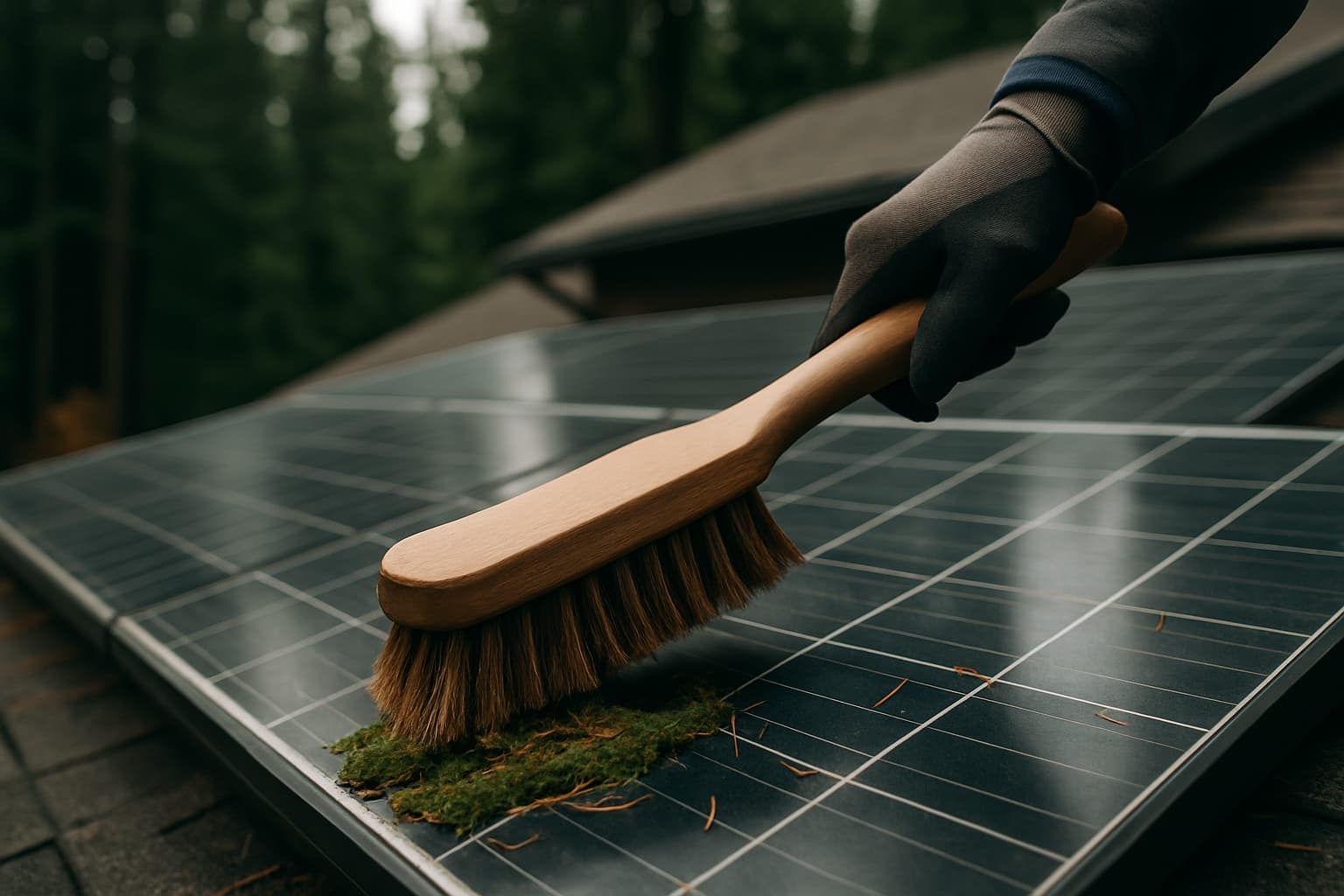 Solar Panel Maintenance in the Pacific Northwest: Rain, Moss & More